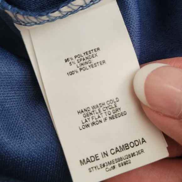 Roz & Ali Floral Multicolored Green Pink Yellow Blue Blouse with Buttons Large - Picture 8 of 8